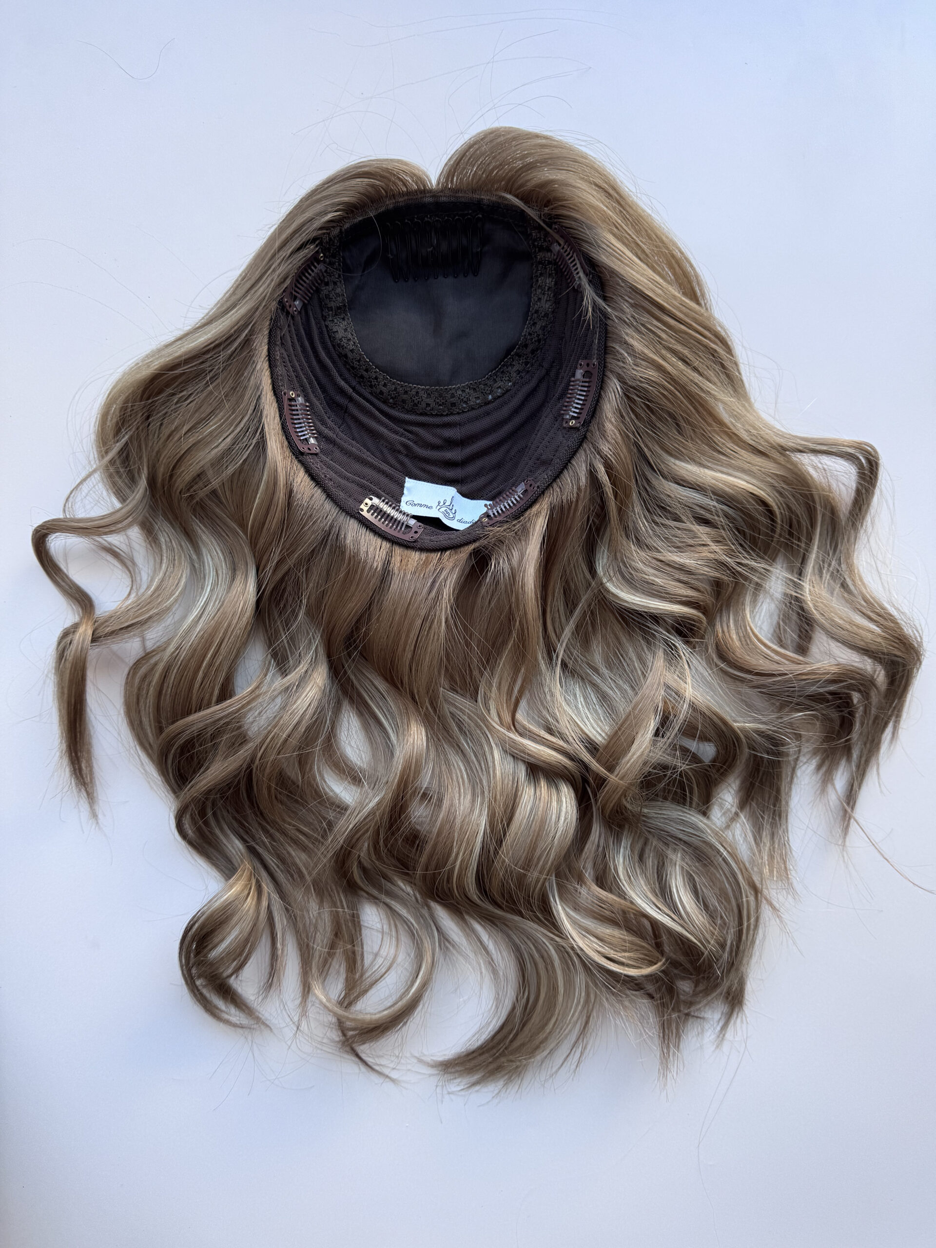 topper hair natural light ash blonde hair for hair loss, fine and thinning hair, and alopecia. Alopecia solution.