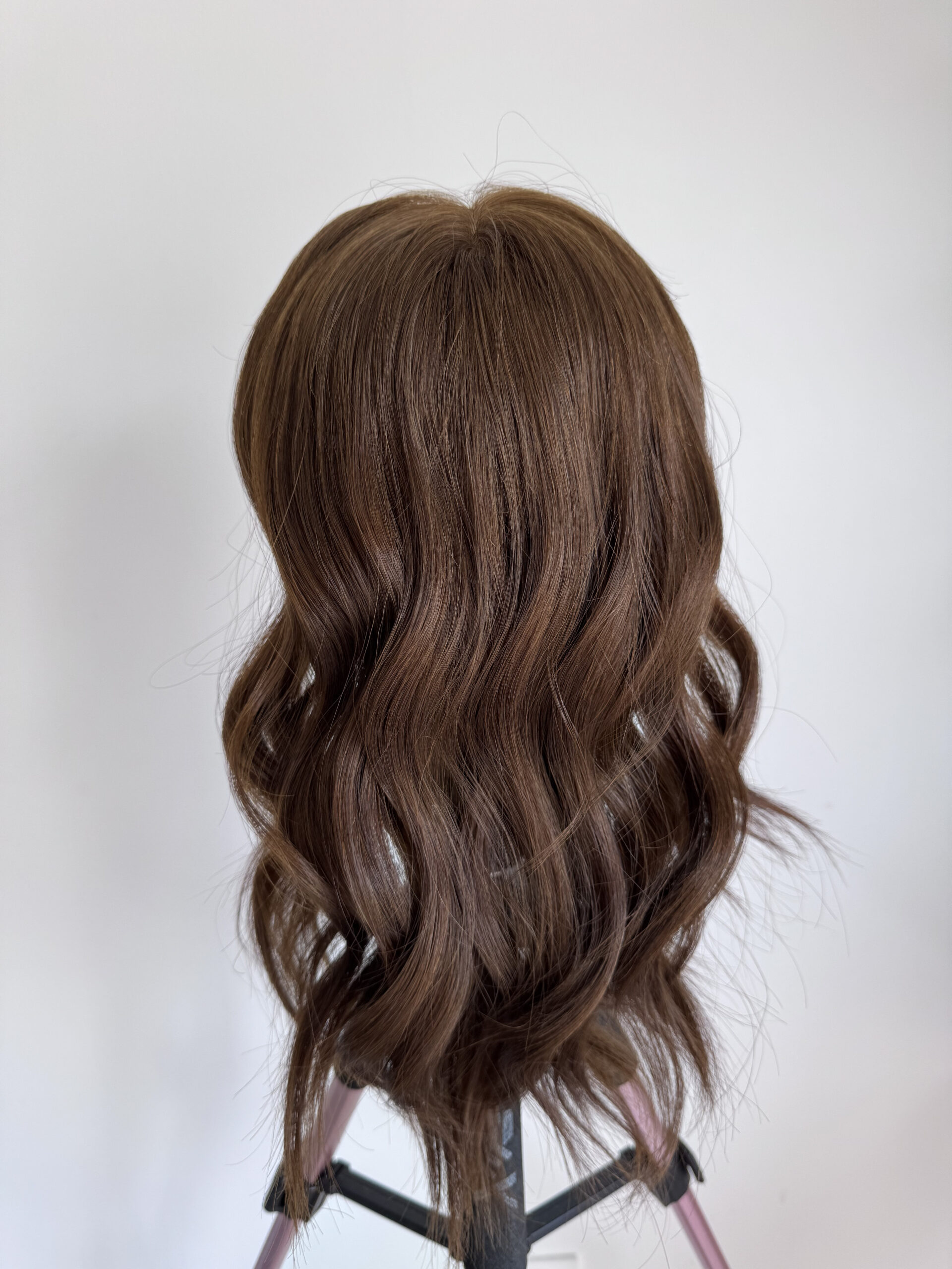 hair Dark Katehair topper for fine, thinning hair or androgenetic alopecia. Natural hair solution for fine partings.
