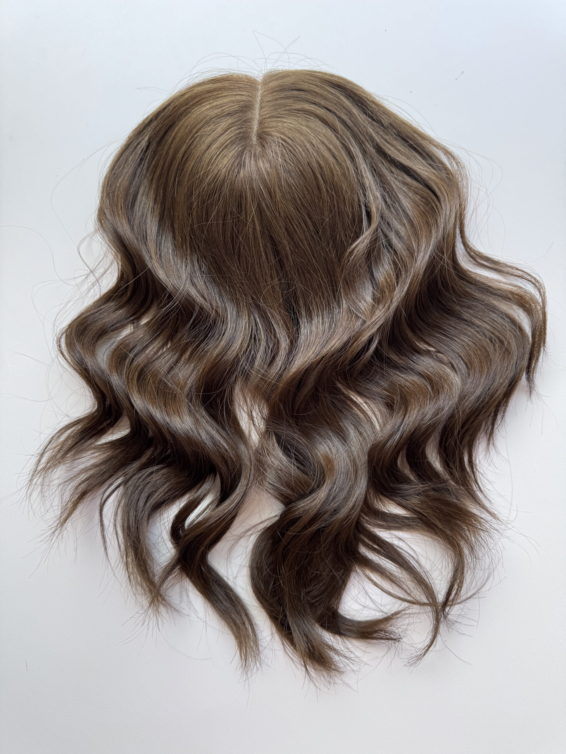 hair Dark Katehair topper for fine, thinning hair or androgenetic alopecia. Natural hair solution for fine partings.