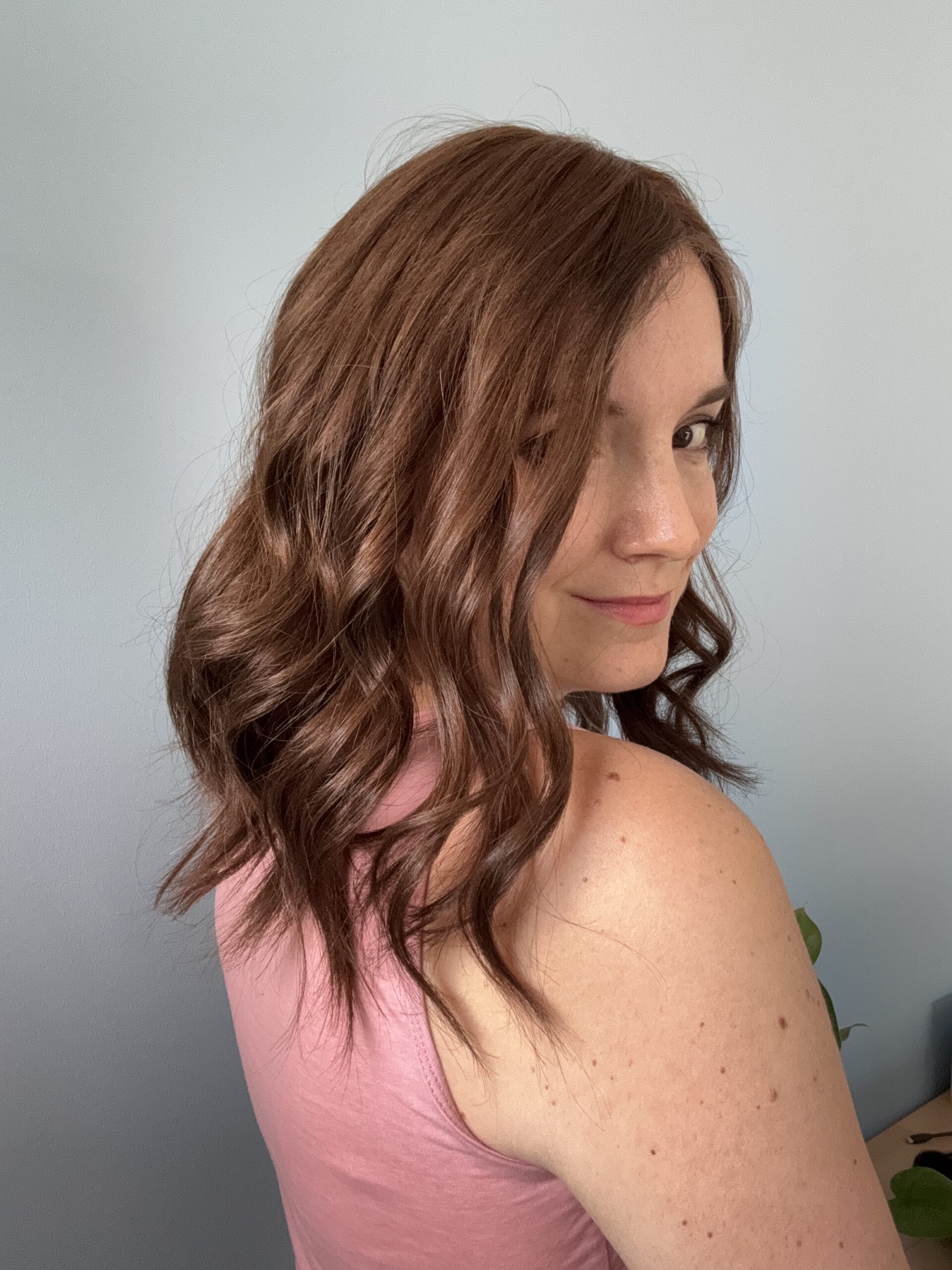 hair Dark Katehair topper for fine, thinning hair or androgenetic alopecia. Natural hair solution for fine partings.