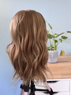 topper hair natural light ash blonde hair for hair loss, fine and thinning hair, and alopecia. Alopecia solution.