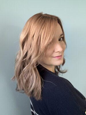 topper hair natural light ash blonde hair for hair loss, fine and thinning hair, and alopecia. Alopecia solution.