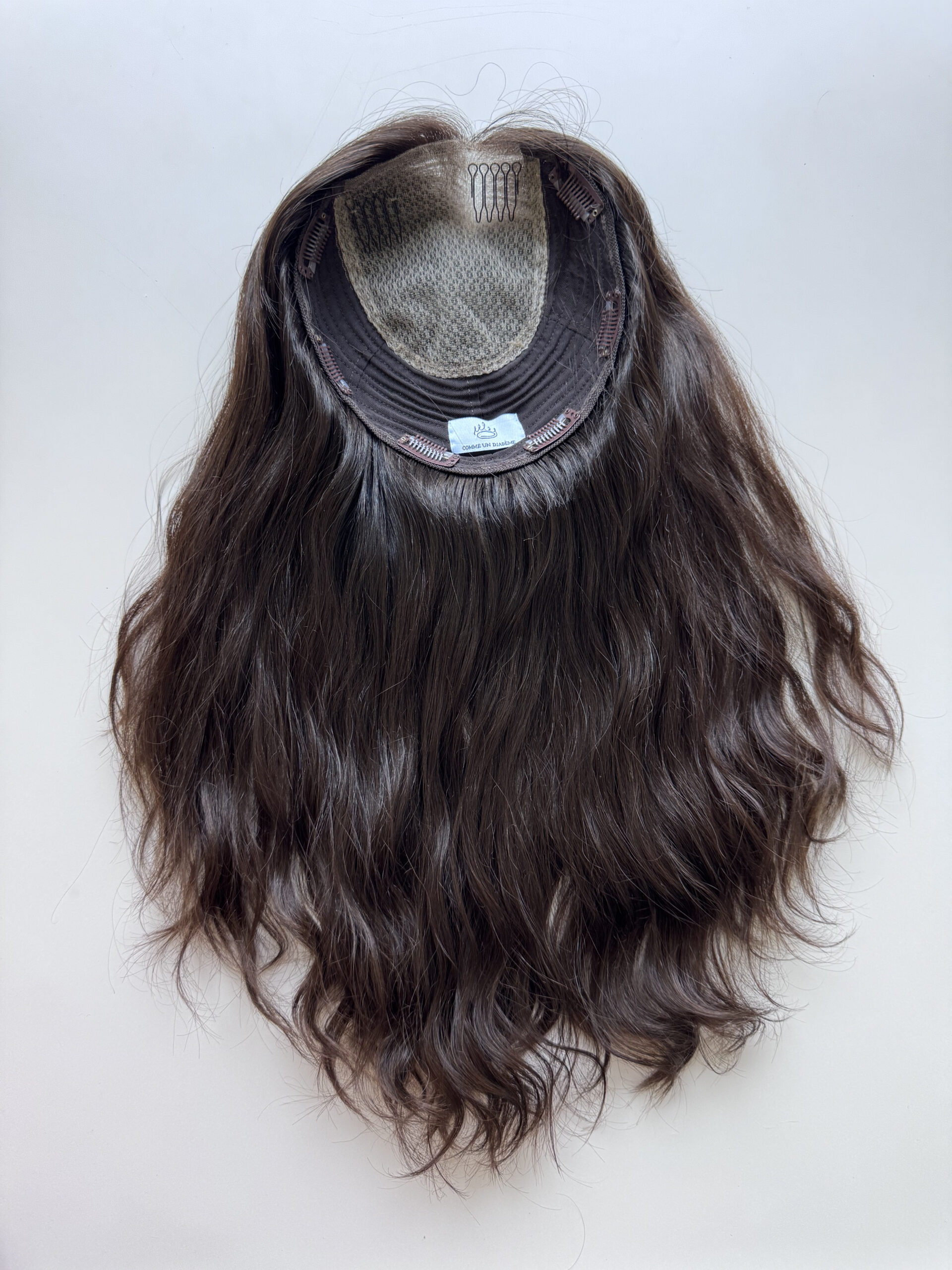 topper hair natural Slavic hair for hair loss, loss of density, androgenetic alopecia.